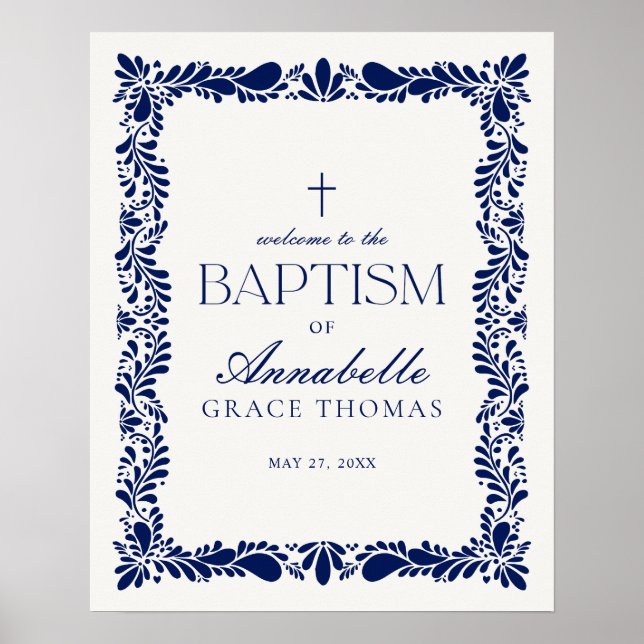 Póster Bienvenida al bautismo de la Fiesta Española de Ta (Frente)