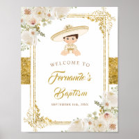 Bienvenida al bautismo de niño de Fiesta de Oro Me