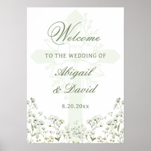 Póster Bienvenida al Boda religioso de la respiración del