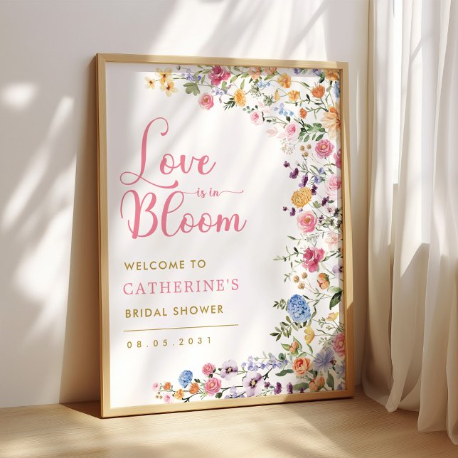Póster Bienvenida al Bridal Shower de Flores Silvestres C (Subido por el creador)
