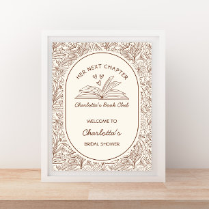 Póster Bienvenida al Capítulo Siguiente Libro Marrón para