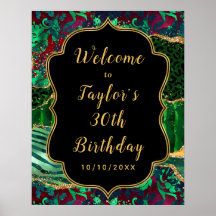 Bienvenida al cumpleaños de Green Safari Agate