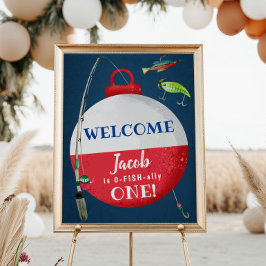 Póster Bienvenida al cumpleaños de O-FISH aliado en pesca