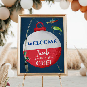Póster Bienvenida al cumpleaños de O-FISH aliado en pesca