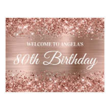 Bienvenida al cumpleaños número 80 con brillo y lá