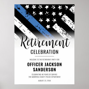 Póster Bienvenida al Fiesta de Retiro de la Policía Encar