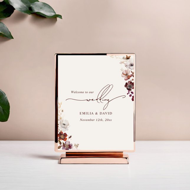 Póster Bienvenida al guión de un Boda de otoño en Anemone (Subido por el creador)