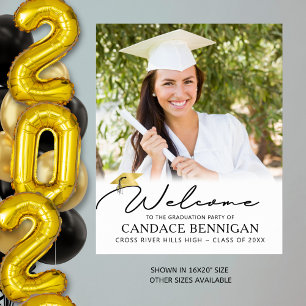 Póster Bienvenida al guión gráfico para graduados
