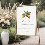 Póster Bienvenida al Naranja de Moda Mínima Boho Boda Bot<br><div class="desc">Si necesitas más personalización,  por favor,  no dudes en enviarme un mensaje a yellowfebstudio@gmail.com.</div>