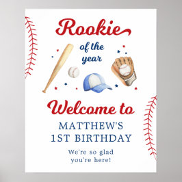 Póster Bienvenida al primer cumpleaños de Rookie of the Y