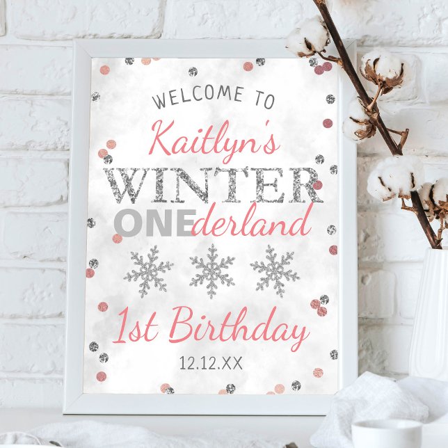 Póster Bienvenida al primer cumpleaños de Winter ONEderla (Subido por el creador)