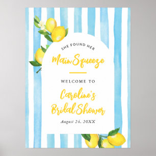 Póster Bienvenida al Shower Nupcial Main Squeeze Summer L