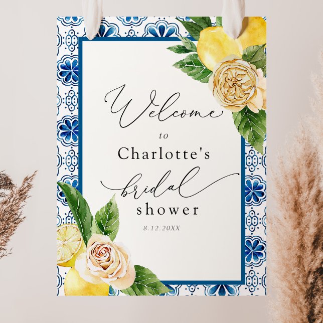 Póster Bienvenida al Shower Nupcial Mosaico Lemon Main Sq (Subido por el creador)