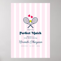 Bienvenida al tenis elegante de boda de Preparació