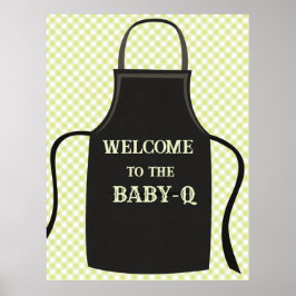 Póster Bienvenida Baby-Q de Gingham