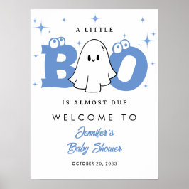 Póster Bienvenida Baby Shower a Little Boo Boy de Hallowe