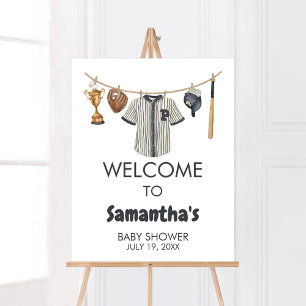 Póster Bienvenida Baby Shower al Pequeño Bloguero de Béis