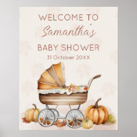 Bienvenida Baby Shower de la Calabaza de Caída de 