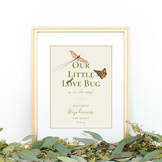 Póster Bienvenida Baby Shower de Little Love Bug (Subido por el creador)