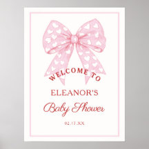 Bienvenida Baby Shower de Pink Bow