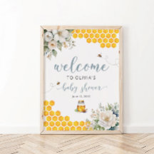 Bienvenida Baby Shower de Summer Honey Bee