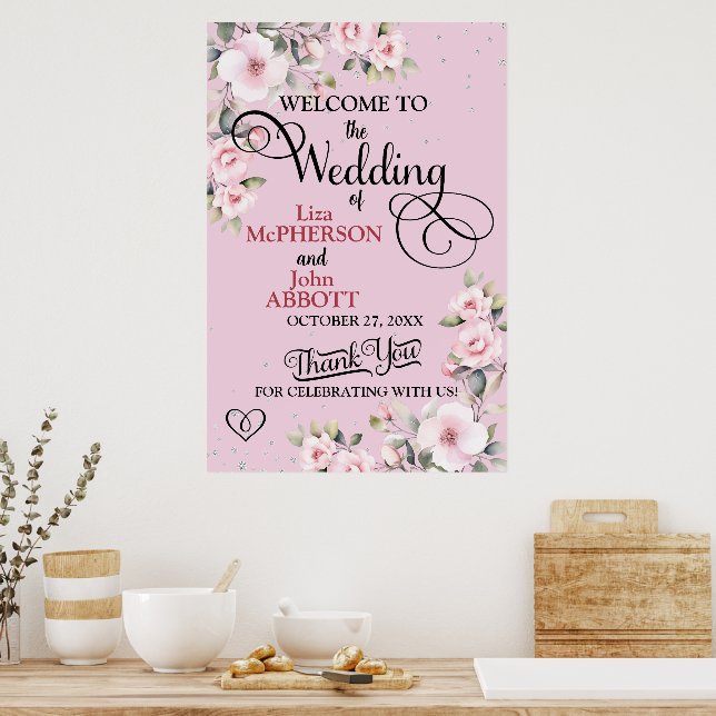 Póster Bienvenida boda (Cocina)