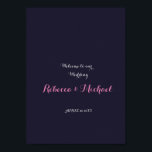 Póster Bienvenida Boda Cherry Blossom<br><div class="desc">Cerezo en flor</div>