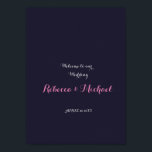 Póster Bienvenida Boda Cherry Blossom<br><div class="desc">Cerezo en flor</div>