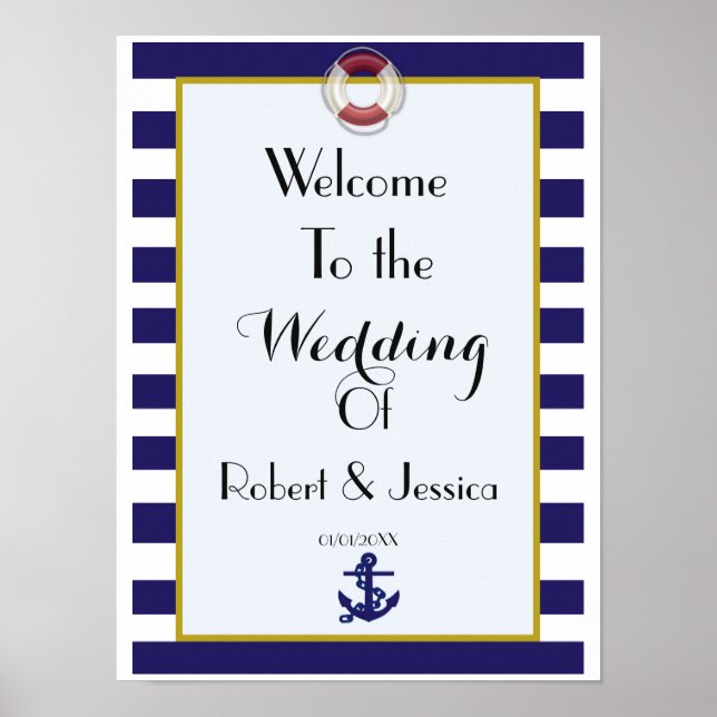 Póster Bienvenida boda con temática de viajes en el mundo (Frente)
