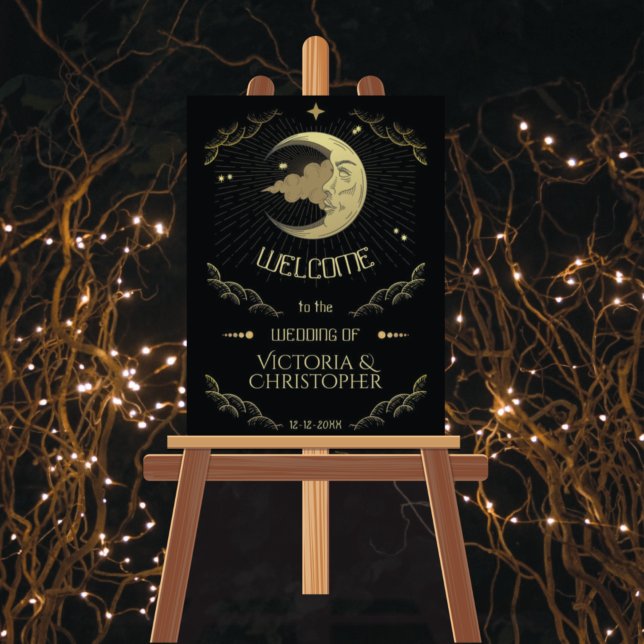 Póster Bienvenida Boda de la Luna Celestial y las Estrell (Subido por el creador)