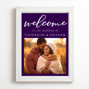 Póster Bienvenida Boda de la Moda de fotografía Royal Pur