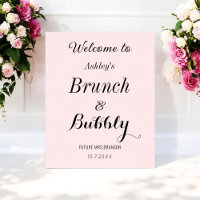 Bienvenida Burbujeante a Brunch Nupcial Rosa