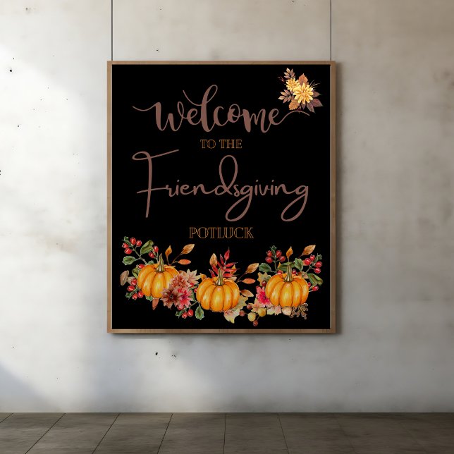 Póster Bienvenida Celebración de Otoño de Acción de Graci (Subido por el creador)