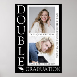 Póster Bienvenida conjunta de graduación en tira de fotos