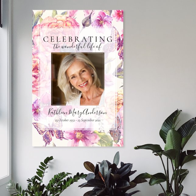 Póster Bienvenida conmemorativa floral (Subido por el creador)