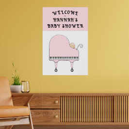 Póster Bienvenida de Baby Shower