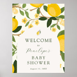 Póster Bienvenida de Baby Shower a la bebida principal de