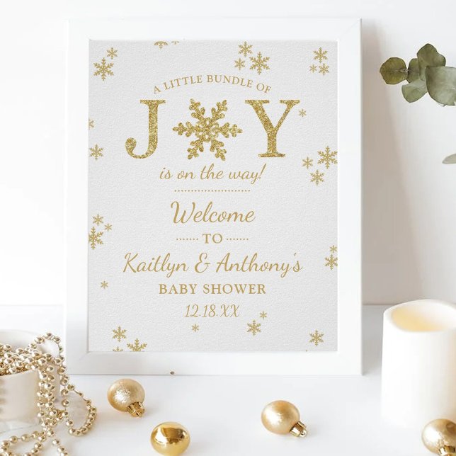 Póster Bienvenida De Baby Shower A Pequeños Navidades De  (Subido por el creador)