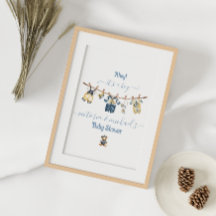 Bienvenida de Baby Shower a Sailor Nautical Clothe