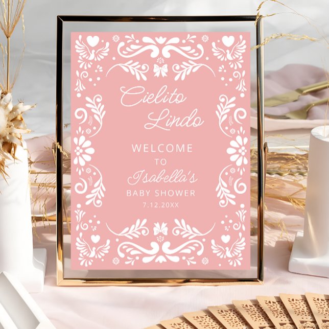 Póster Bienvenida de Baby Shower de Cielito Lindo Mexican (Subido por el creador)