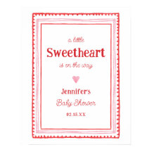 Bienvenida de Baby Shower de San Valentín