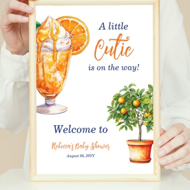 Póster Bienvenida de Baby Shower de verano de Cutie Naran (Subido por el creador)