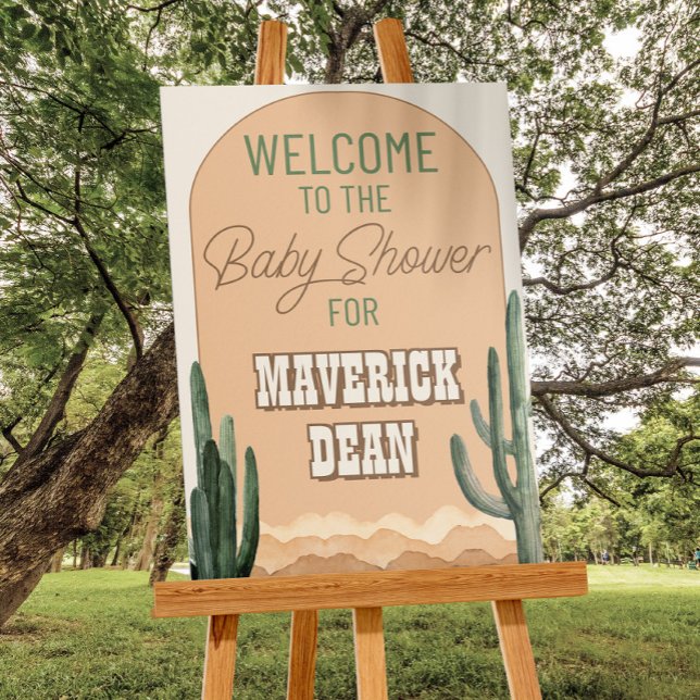 Póster Bienvenida de Baby Shower en el suroeste de Desert (Subido por el creador)