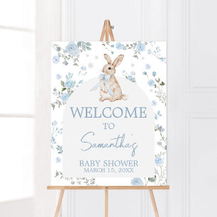 Póster Bienvenida de Baby Shower para un chico