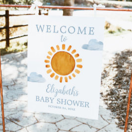 Póster Bienvenida de Baby Shower Sunshine