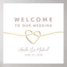 Bienvenida de Boda Minimalista