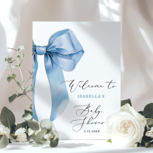 Póster Bienvenida de Bow Azul