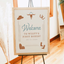 Bienvenida de cumpleaños de WYNONA Cowboy primer r