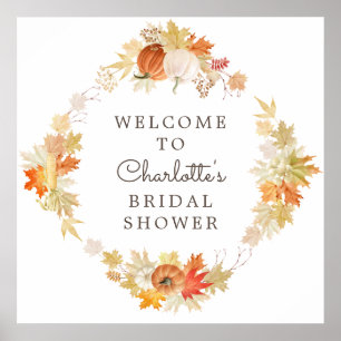 Póster Bienvenida de Despedida de Soltera de Calabazas de