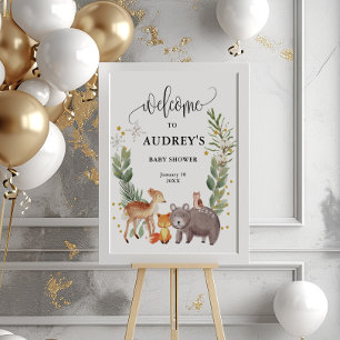 Póster Bienvenida de gran tamaño para los animales de Woo